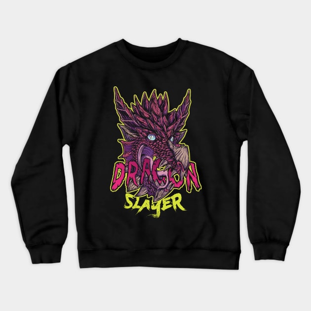 Dragon Slayer Crewneck Sweatshirt by MeFO